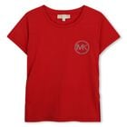 Girls Red Logo T-Shirt, 1, hi-res