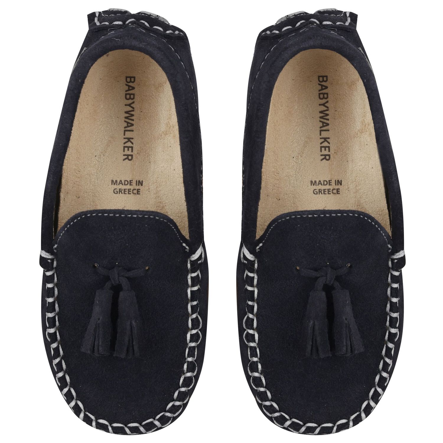 Boys Navy Suede Shoes, 1, hi-res
