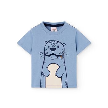 Boys Blue Sea Lion T-Shirt