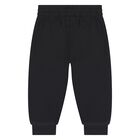 Younger Boys White & Black Jordan Trousers Set, 1, hi-res