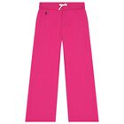 Girls Pink Logo Trousers, 1, hi-res