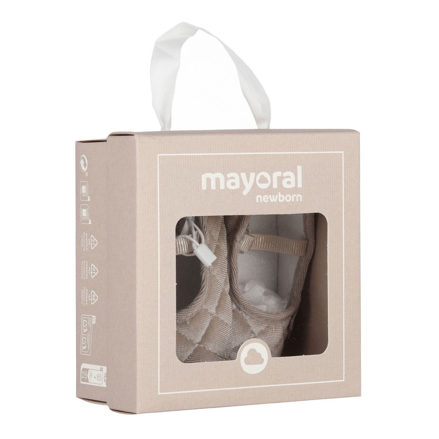 Baby Girls Beige Velvet Pre Walker Shoes, 2, hi-res