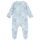 Baby Boys Blue & White Babygrow, 1, hi-res