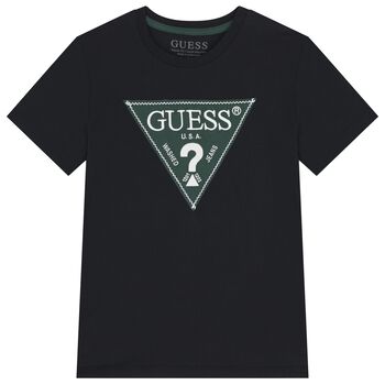 Boys Black Logo T-Shirt