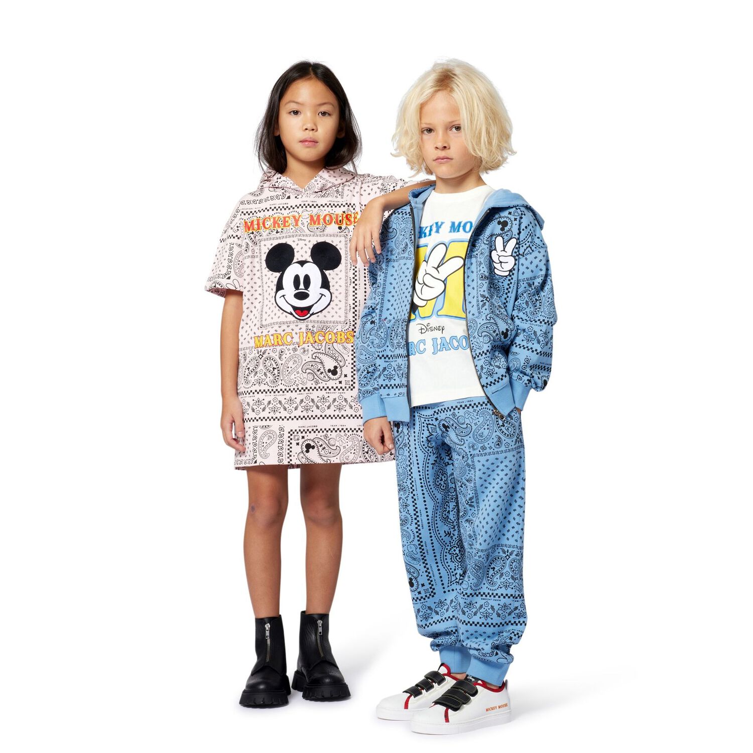 Blue Bandana Mickey Mouse Joggers, 2, hi-res image number null