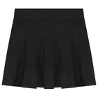 Girls Black & Beige Polka Dot Skirt Set, 1, hi-res