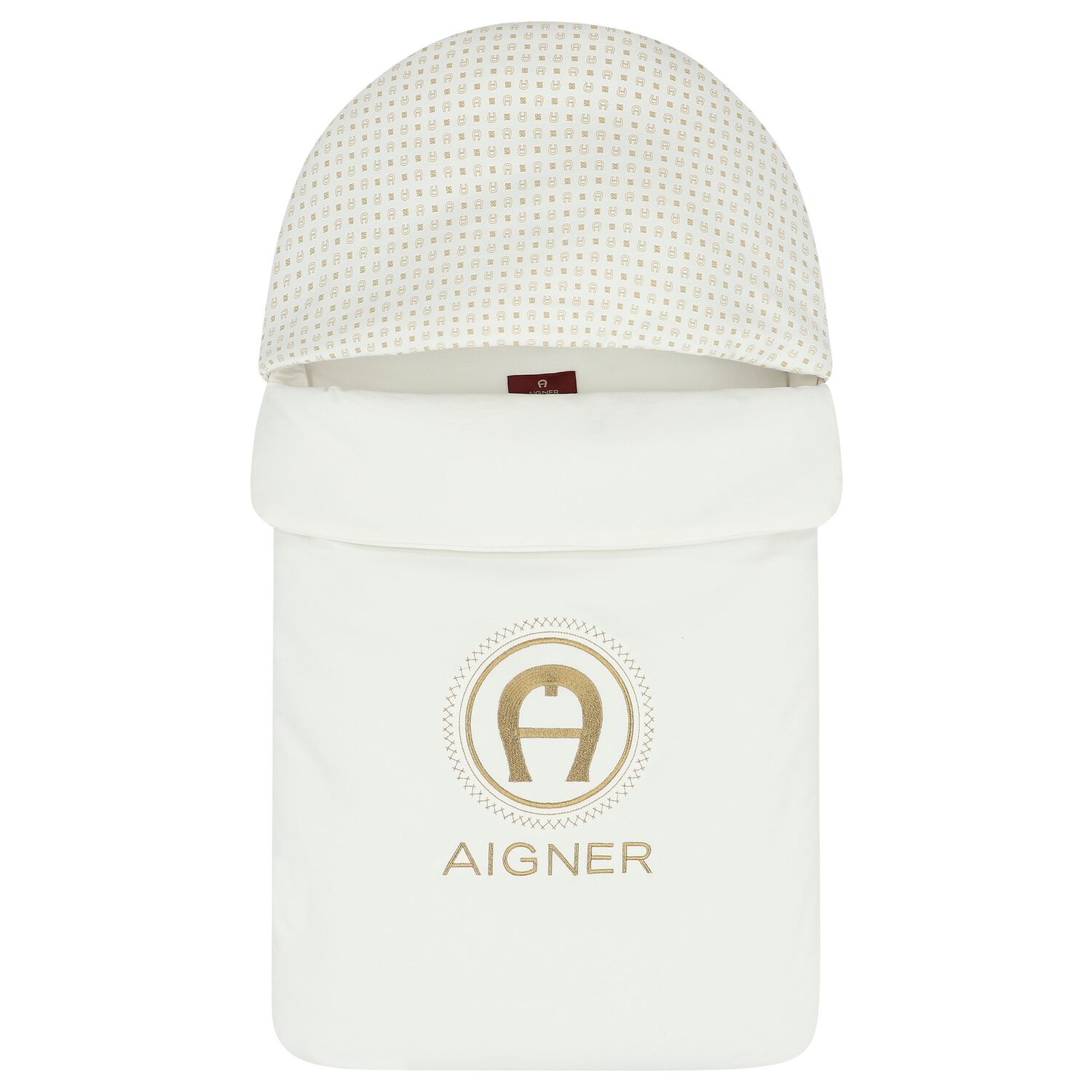 Ivory & Gold Logo Baby Nest, 1, hi-res image number null