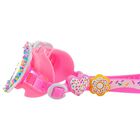 Girls Pink Heart Swimming Goggles, 1, hi-res