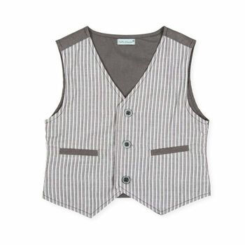 Boys Grey Chaleco Waistcoat