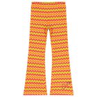 Girls Pink, Orange & Yellow Striped Leggings Set, 1, hi-res
