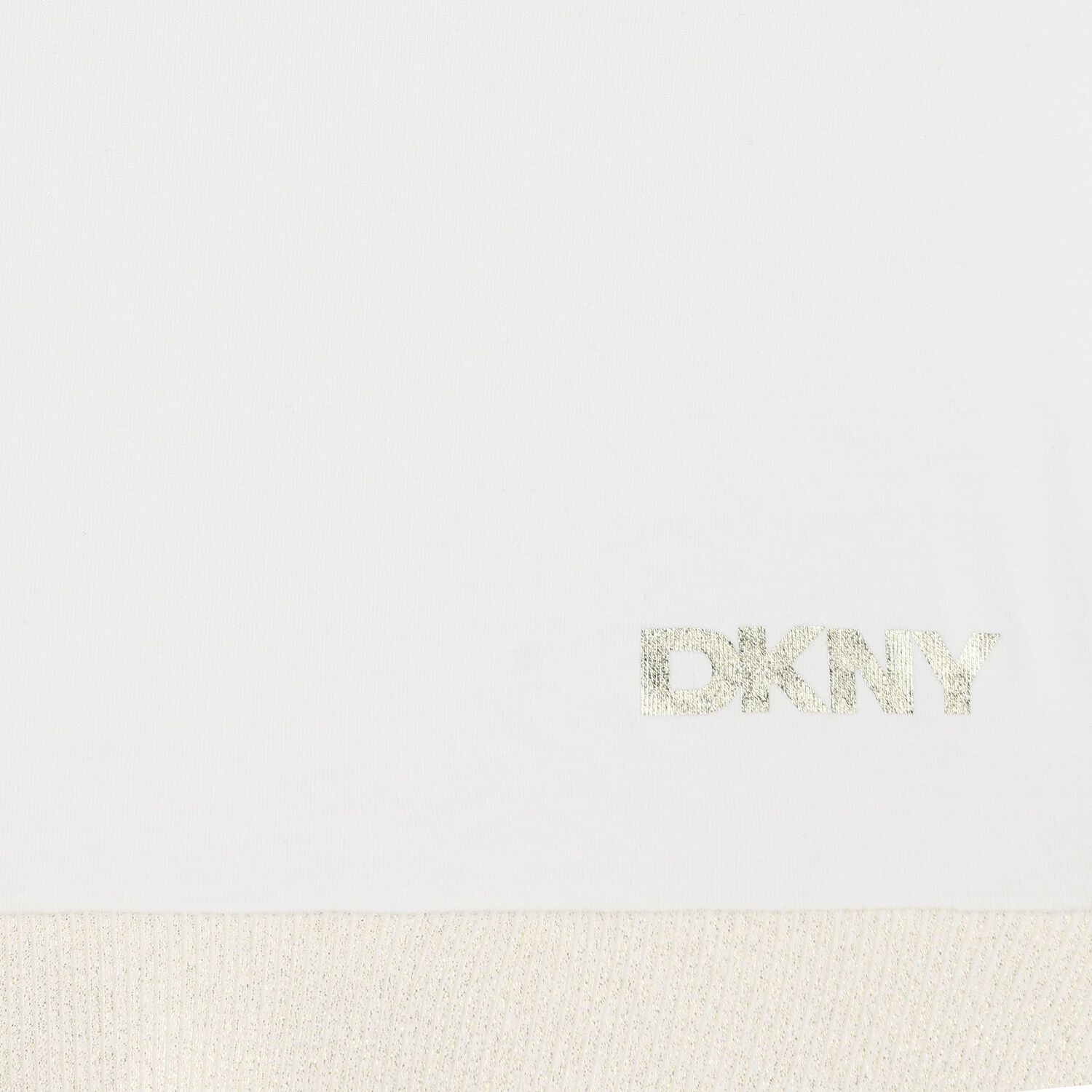 Girls White & Gold Dress, 1, hi-res