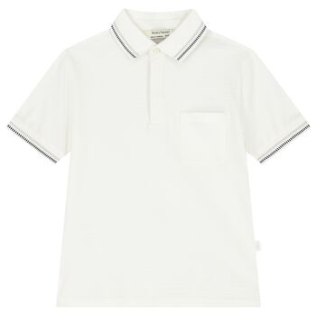 Boys White  Polo Shirt