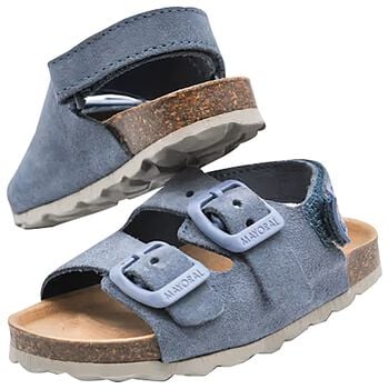 Baby Boys Blue Leather Sandal