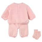 Baby Girls Pink Tracksuit Set, 1, hi-res