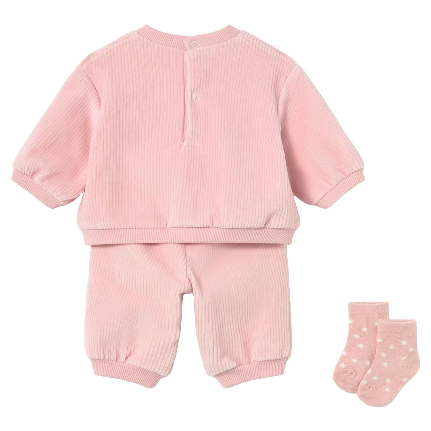 Baby Girls Pink Tracksuit Set, 1, hi-res