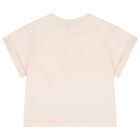 Girls Ivory T-Shirt & Headband Set, 3, hi-res