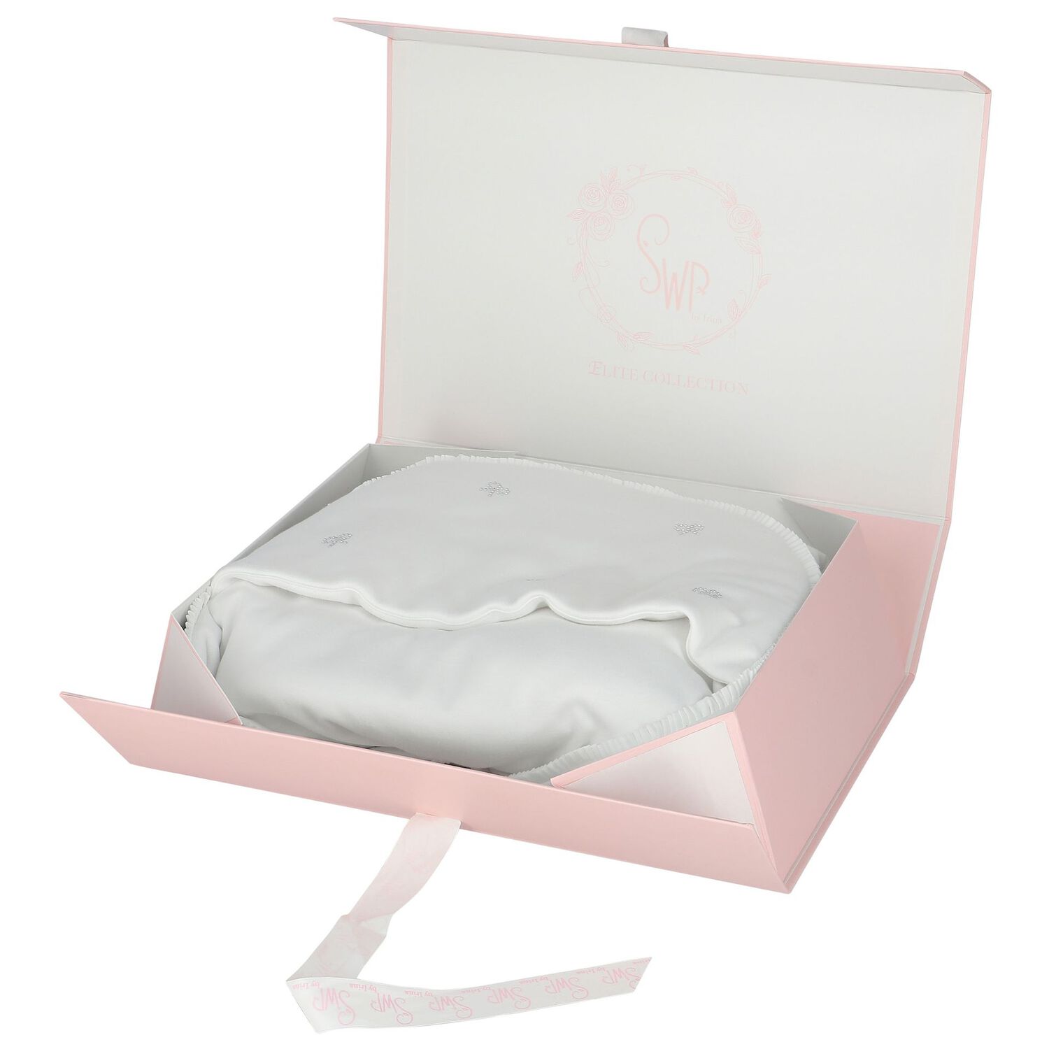 Baby Girls White Crystal Bow Nest, 1, hi-res image number null