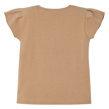 Girls Beige T-Shirt