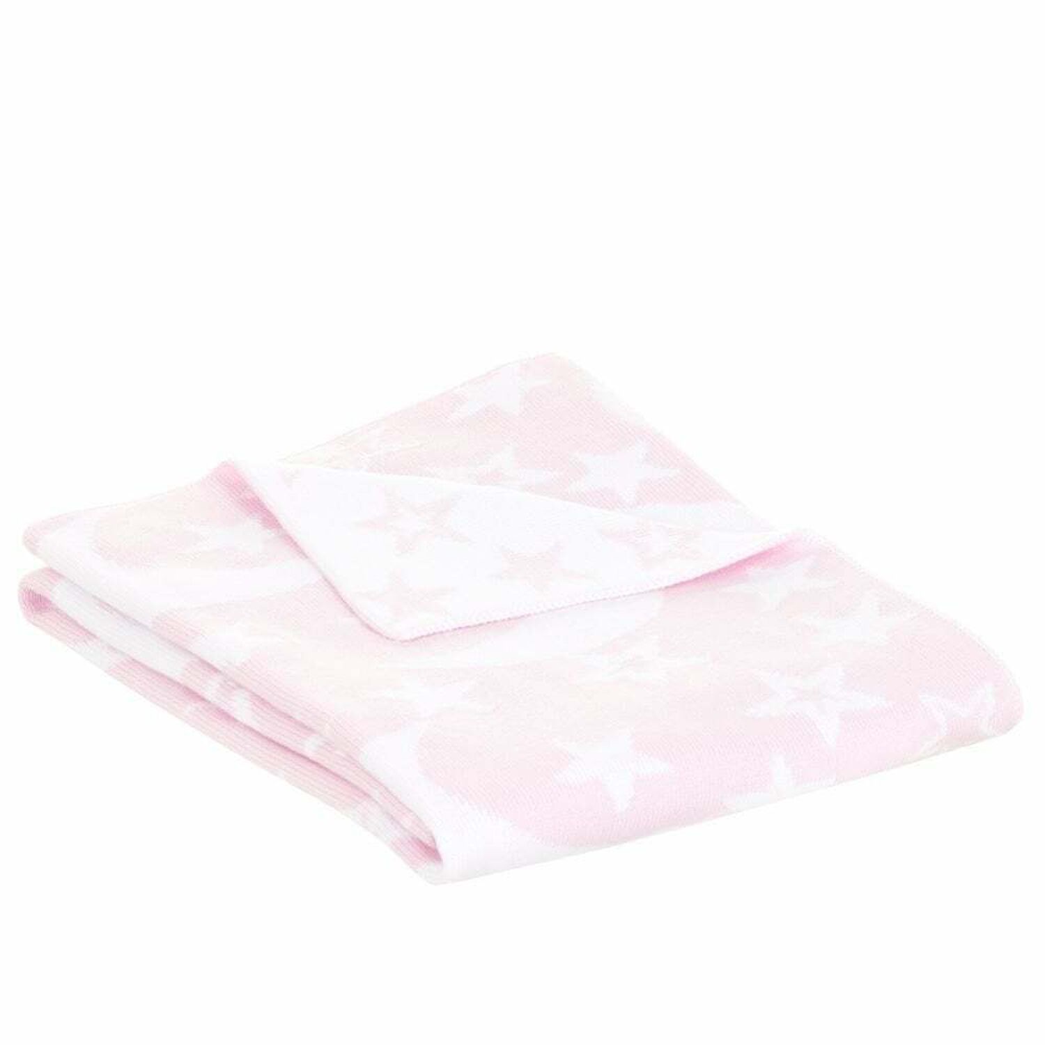 Baby Girls Pink Knitted Blanket, 1, hi-res image number null