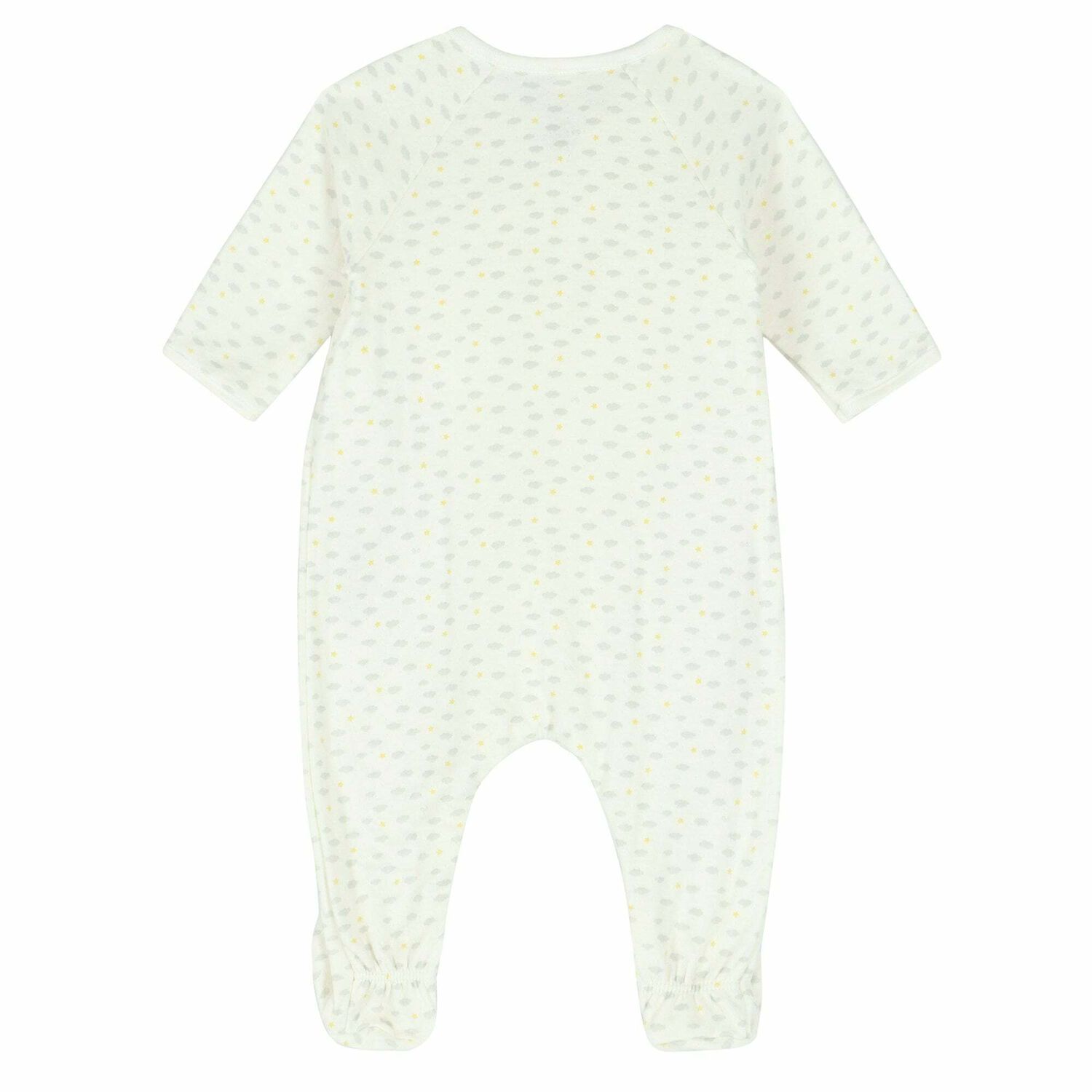 Ivory Organic Cotton Cloud Babygrow, 1, hi-res