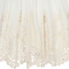 Baby Girls White Floral Embroidered Dress, 1, hi-res