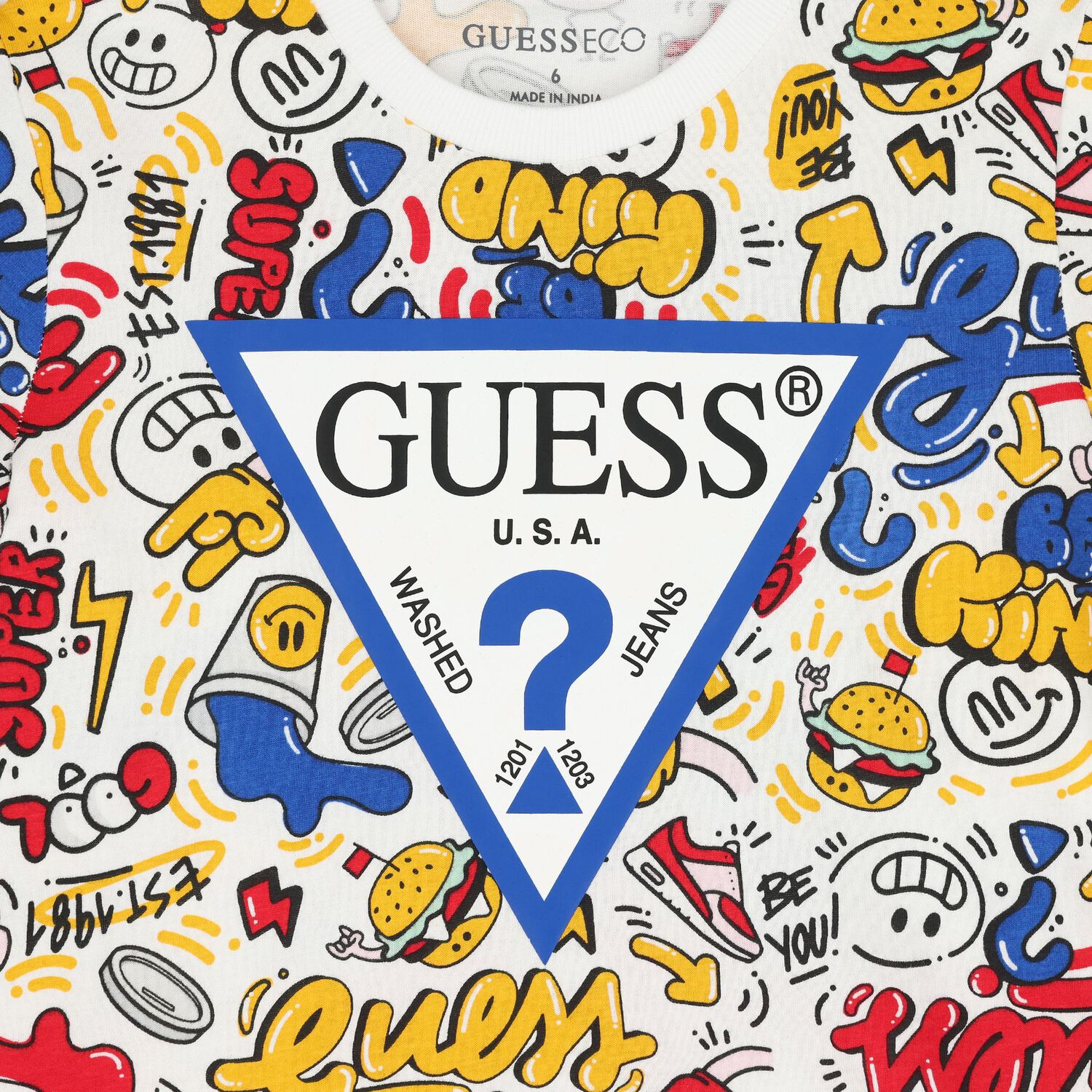 Boys White Logo T-Shirt, 2, hi-res