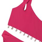 Girls Pink Seashell Bikini, 2, hi-res