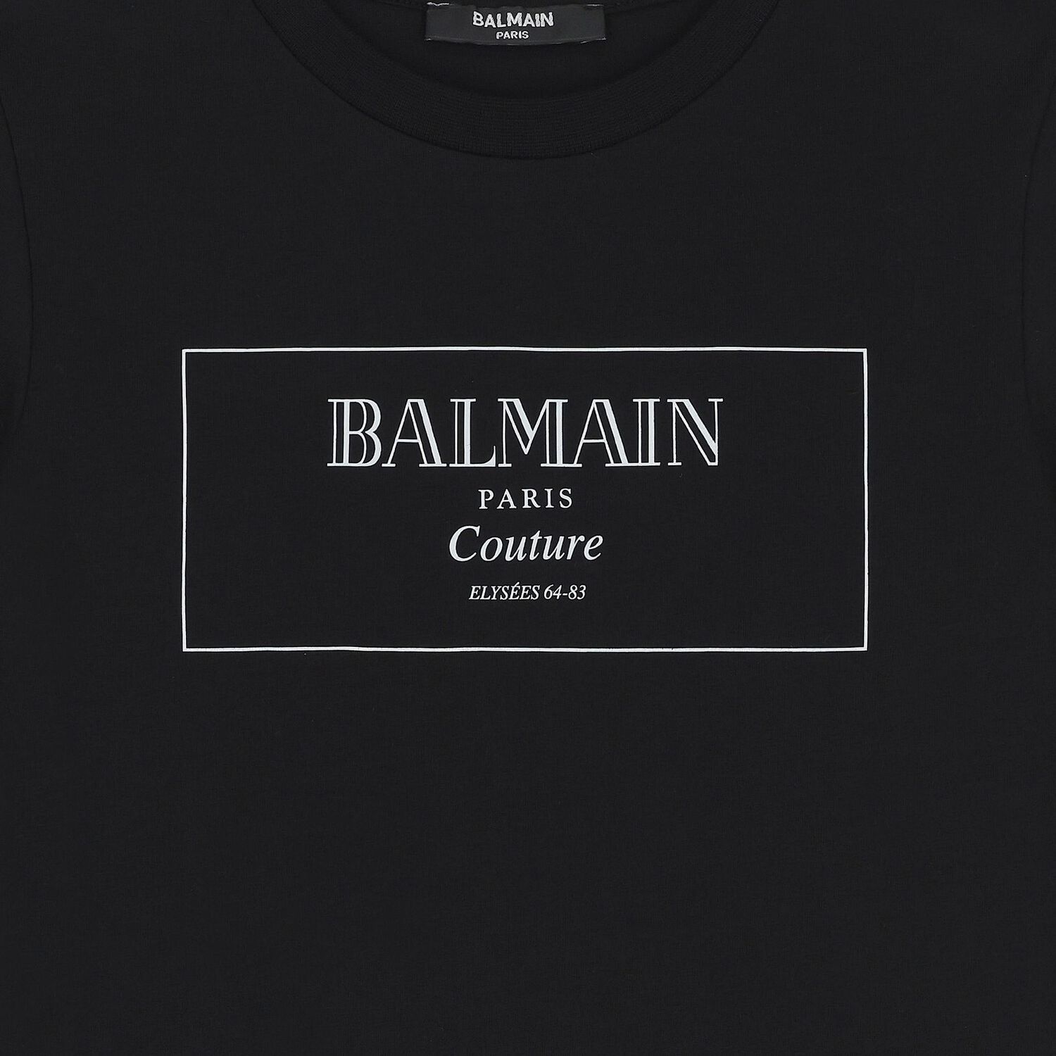 فستان بناتي باللون  أسود بشعار, 1, hi-res