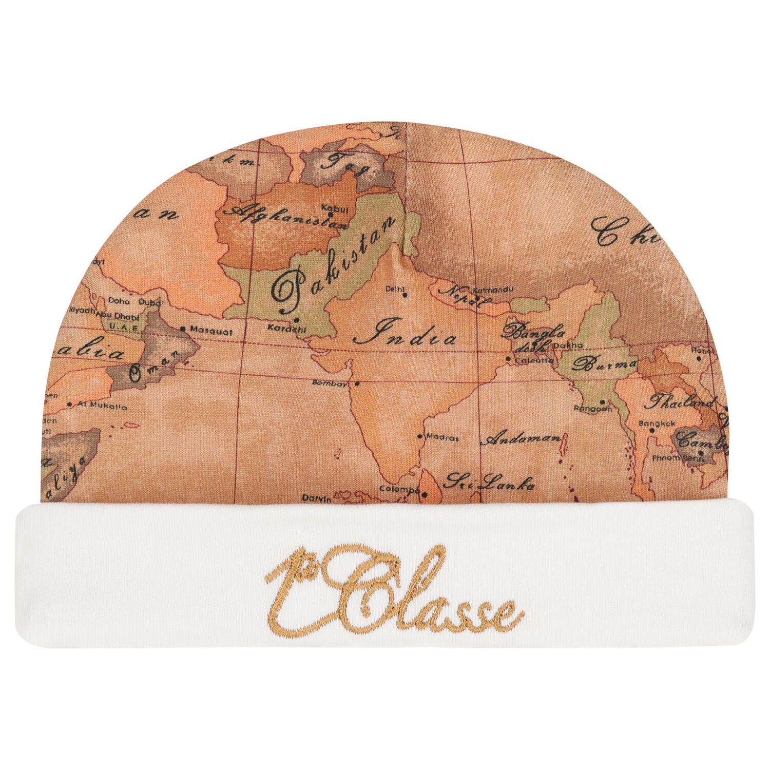 Ivory & Beige Geo Map Babygrow Set, 4, hi-res