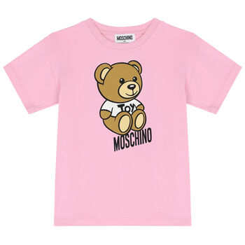 Pink Teddy Bear Logo T-Shirt