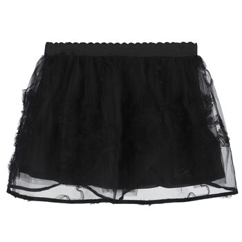 Younger Girls Black Tulle Skirt