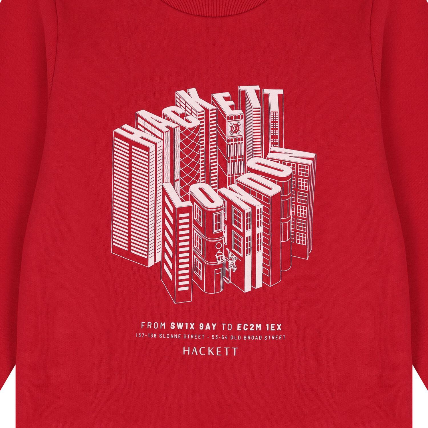 Boys Red Logo Sweatshirt, 1, hi-res