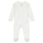 Baby Boys White & Blue Babygrows ( 2 Pack ), 3, hi-res