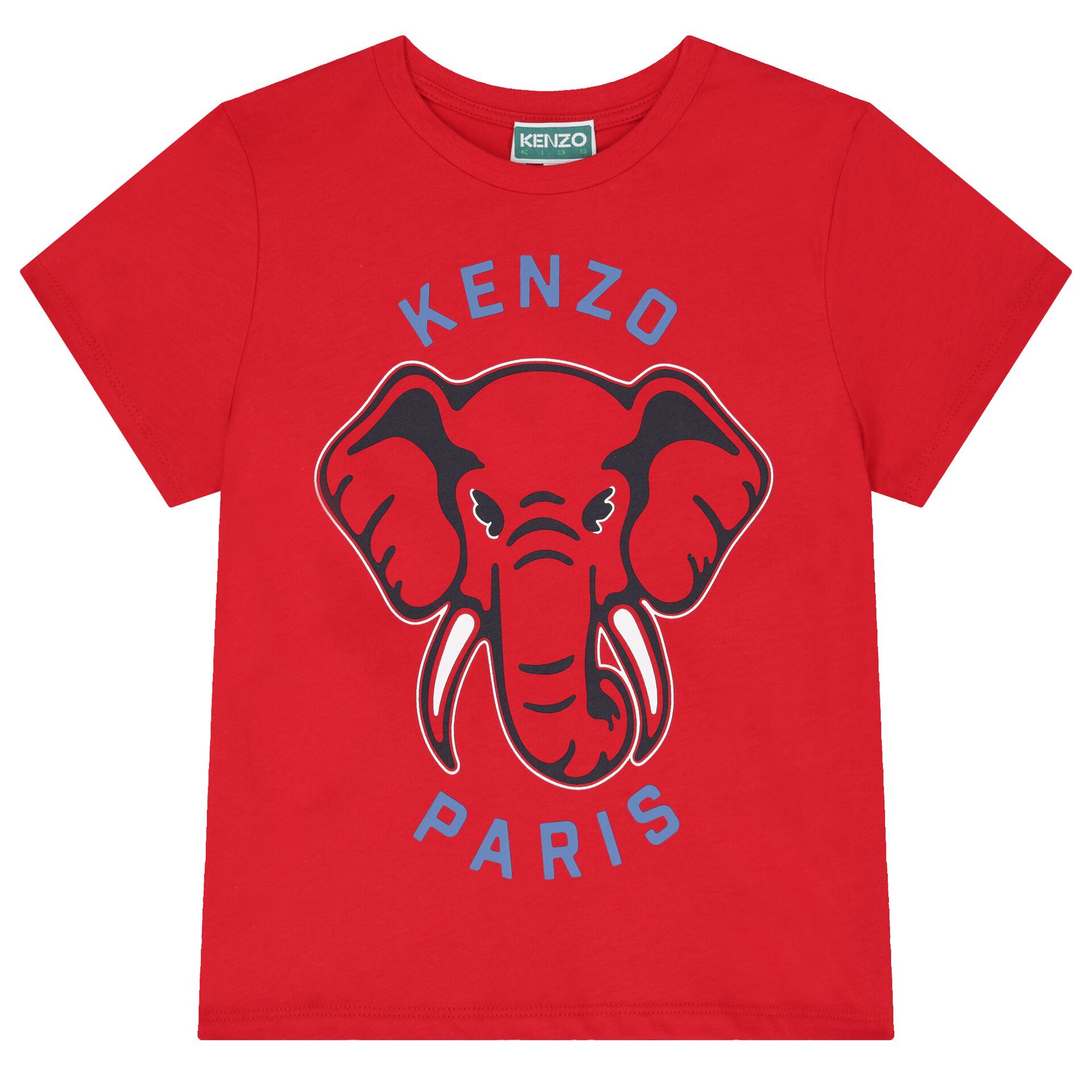 KENZO KIDS Boys Red Elephant Logo T Shirt Junior Couture Bahrain