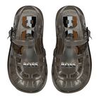 Boys Black Logo Jelly Sandals, 1, hi-res