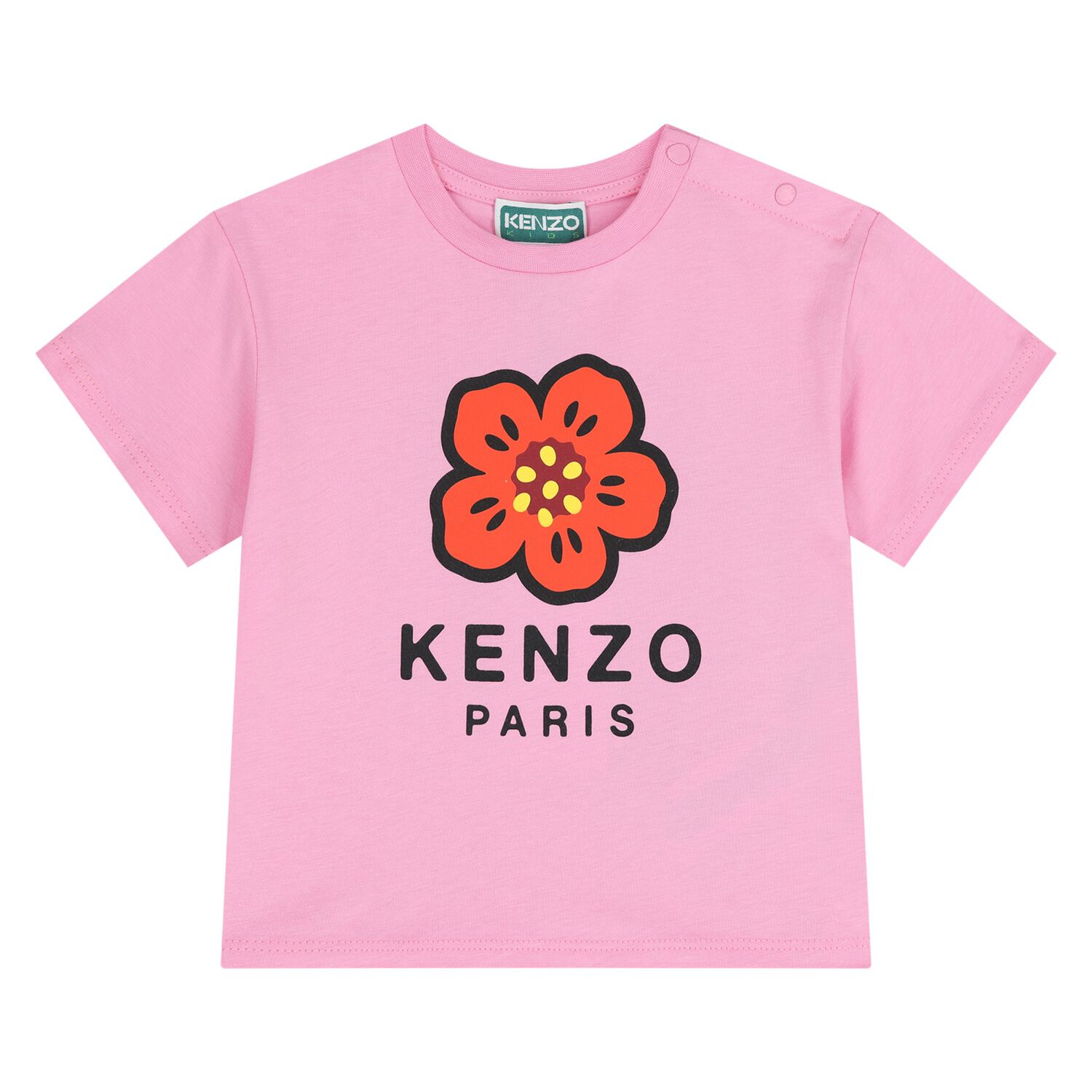 Younger Girls Pink Boke Flower T-Shirt, 1, hi-res