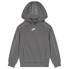 Boys Beige Swoosh Logo Tracksuit, 3, hi-res