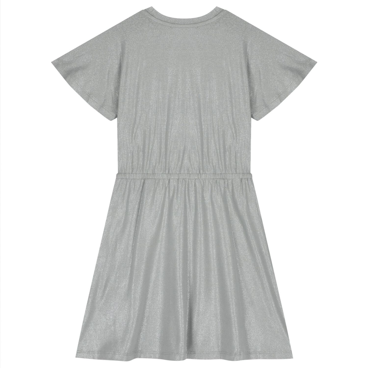 Girls Silver Logo Dress, 1, hi-res