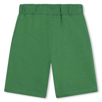 Boys Green Logo Shorts