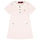Younger Girls Pink Logo Dress, 1, hi-res