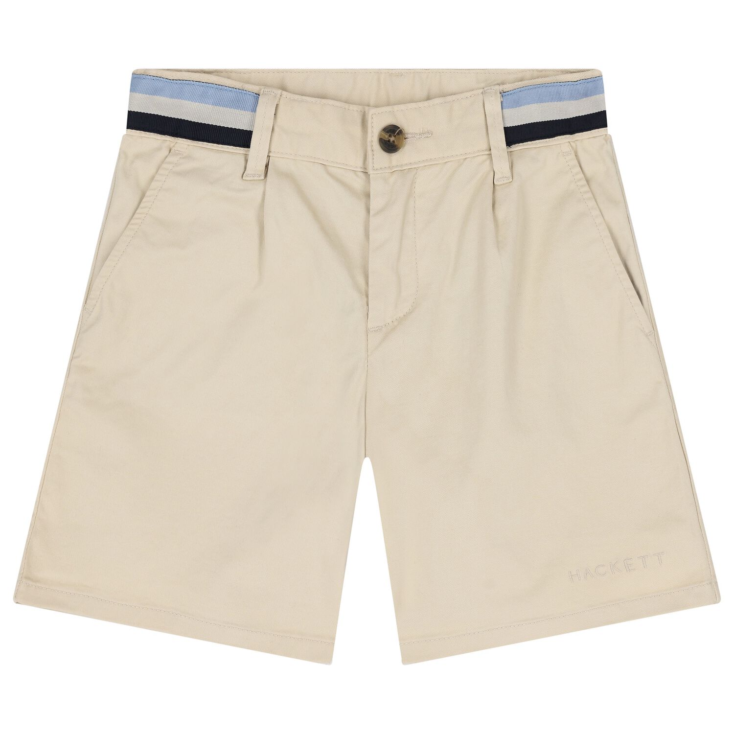 Boys Beige Logo Shorts, 1, hi-res