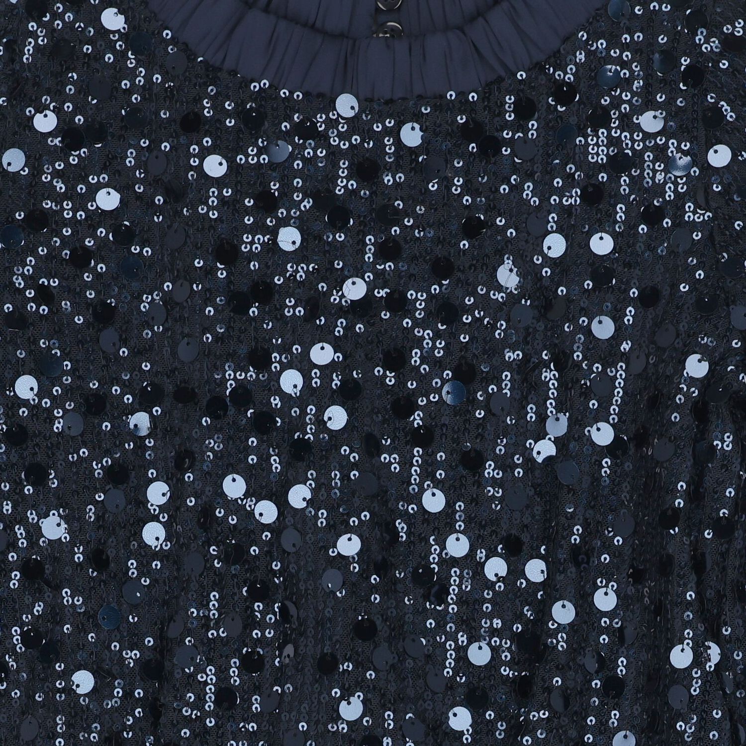 Girls Navy Blue Embellished Dress, 1, hi-res