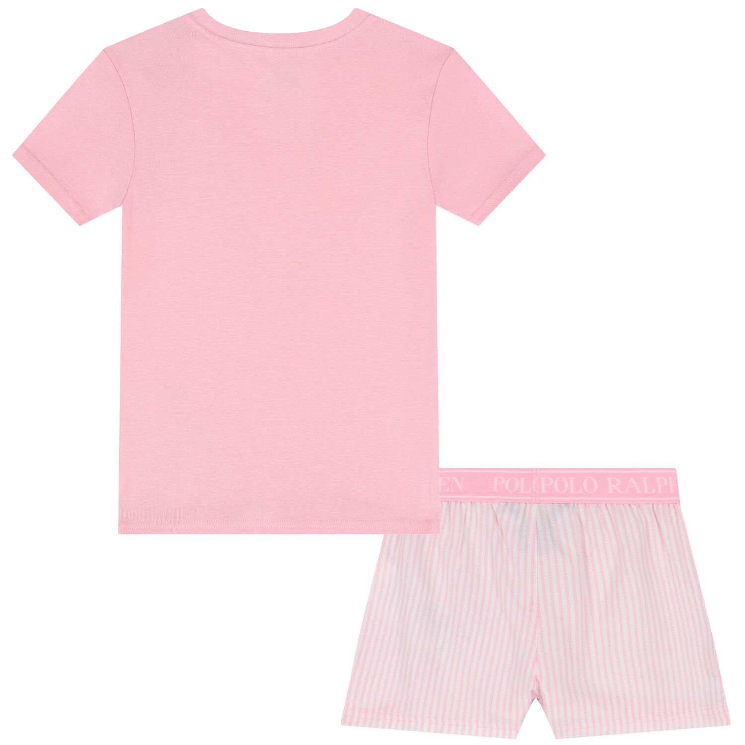 Girls Pink & White Logo Pyjamas, 1, hi-res image number null