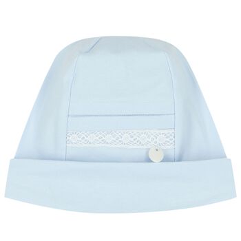 Baby Boys Blue Lace Hat