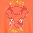 Girls Orange Elephant Logo Dress, 2, hi-res