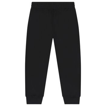 Boys Black Logo Joggers