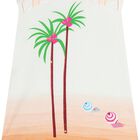Girls White & Orange Palm Tree Dress, 1, hi-res