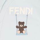 Baby Boys Blue & White Logo Babygrow Gift Set, 3, hi-res