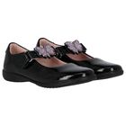 Girls Black Patent Butterfly Shoes, 1, hi-res