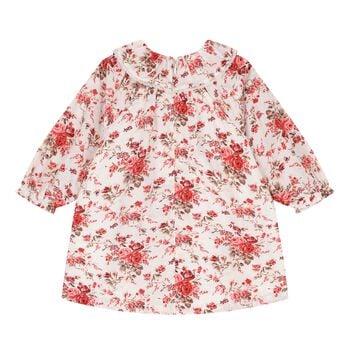 Baby Girls Ivory & Pink Floral Dress
